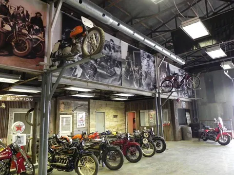 Vintage Indian with orange tank